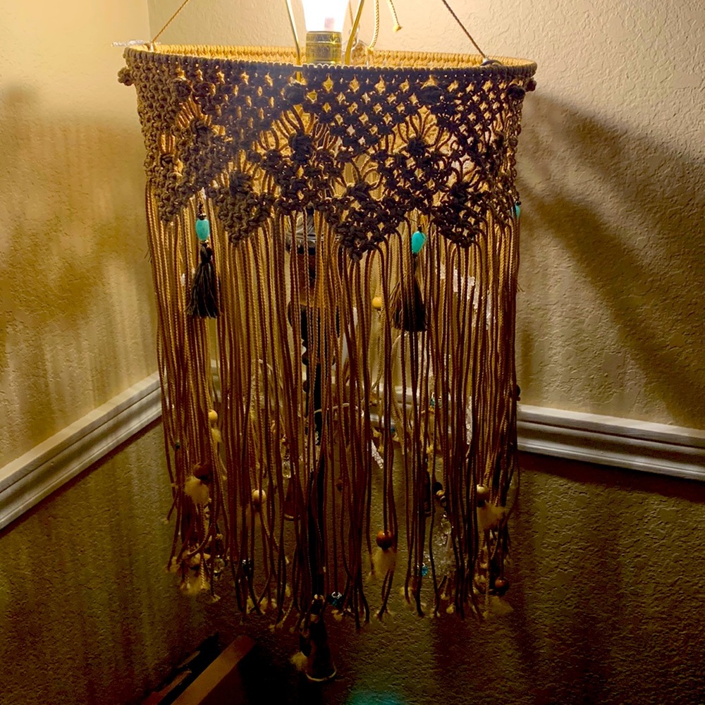 Hand Crafted Macrame Chandelier